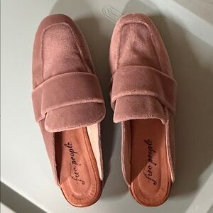 Free People Velvet Slides
